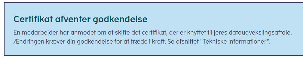 Cer til godkendelse